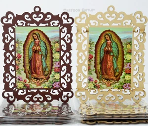 12 Guadalupe Frame BAPTISM FIRST COMMUNION FAVORS BAUTIZO BODA RECUERDOS Virgen - Picture 1 of 6