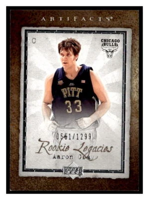 2007-08 Upper Deck Artifacts #143 Aaron Gray #/1299 - Image 1 of 2