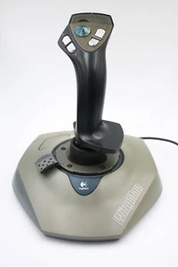 Logitech Wingman Digital 3D Extreme Joystick Gameport Flight Simulator Throttle - Picture 1 of 9