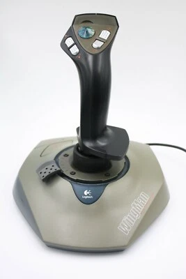 Logitech Wingman Digital 3D Extreme Joystick Gameport Flight Simulator Throttle - Image 1 of 4