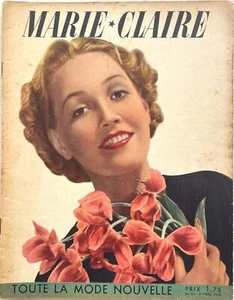 MARIE-CLAIRE n° 53 du 4 Mars 1938 ancienne revue mode chapeau pour femme - Picture 1 of 6