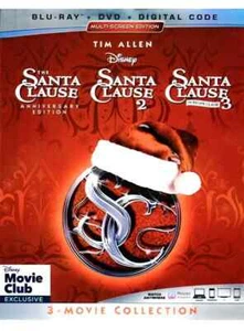 The Santa Clause 3-Movie Collection (DVD, 2019) New Sealed Disney Movie Club - Foto 1 di 5