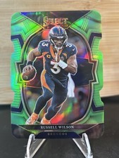 2022 Panini Select Die Cut Lime Green Russell Wilson /299 Denver Broncos #23