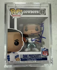 DAK PRESCOTT signed handsigniert Funko POP 67 Dallas Cowboys JSA COA Hardcase - Bild 1 von 3