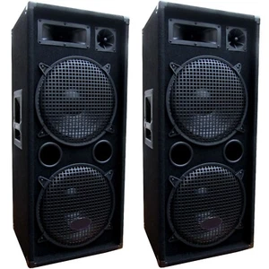 DSX Line 2 x 1200 Watt PA Party DJ Disco Lautsprecher Boxen 3 Wege 2x30 cm Bass - Bild 1 von 6