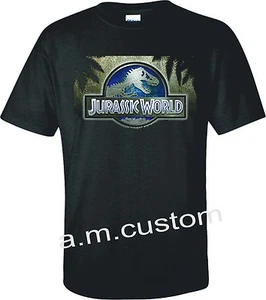 CAMISETA JURASSIC WORLD LOGO PARQUE PELÍCULA ADULTO TALLA S-4X - Imagen 1 de 1