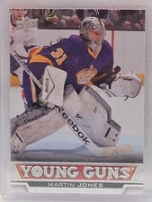 2013/14 UPPER DECK SERIES TWO HOCKEY MARTIN JONES YOUNG GUNS # 485 MAPLE LEAFS