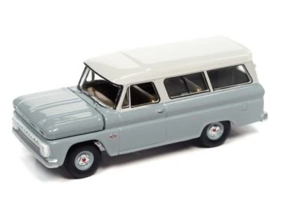 CHEVROLET Suburban - 1966 - grey / white - Auto World 1:64 - Immagine 1 di 4
