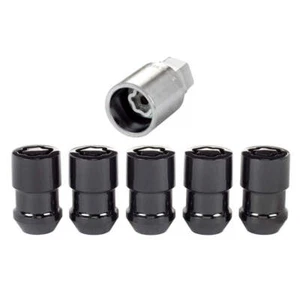 Fits Wheel Locks 5Pcs. 97-19 Jeep JK/TJ 1/2-20 Black by Mcgard 24548 - Picture 1 of 1
