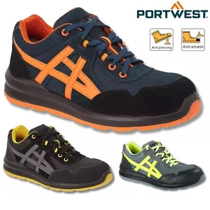 New PORTWEST Safety Trainers Mens Steel Toe Cap S1 Steelite Work Shoes Boot Size - Picture 1 of 4