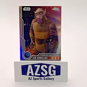 2023 Topps Chrome Star Wars #33 Zeb Orrelios REFRACTOR Phoenix Squadron - Picture 1 of 3