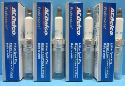 Genuine Set of 4 Spark Plugs GM ACDelco 41-108 Iridium OEM # 12590701 2.0L 2.4L - Image 1 of 4
