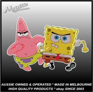 SPONGEBOB SQUAREPANTS & PATRICK STAR- 165mm x 110mm - Decal / Sticker - Picture 1 of 1