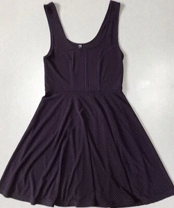 Free People Vestito Skater Navy con Pois Rosa Taglia XS - Foto 1 di 11