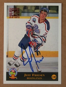 AUTOGRAPHED - Jeff Friesen Classic Games #202 Regina Pats 1994 WHL - Picture 1 of 2
