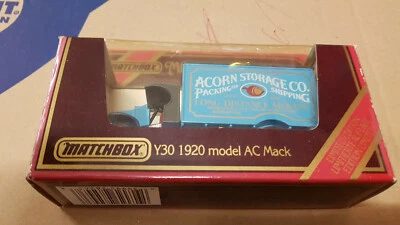 MM - Matchbox Models of Yesteryear Y-30 Model AC Mack hellblau "Acorn storage" - Bild 1 von 2