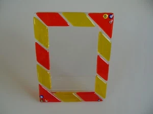 Muranoglass Picture Frame Glass Original Photo Handcrafted Millefiori Decoration - Picture 1 of 10