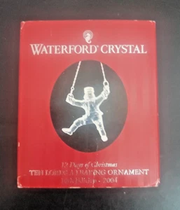 2004 Waterford Crystal 12 Days of Christmas 10 Ten Lords A Leaping Ornament - Picture 1 of 5