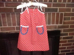 New adorable Child's size 4 little red print dress! - Picture 1 of 3