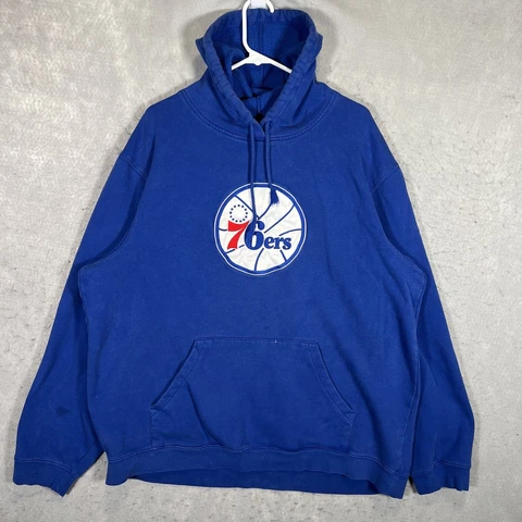 A1 Vintage Adidas Philadelphia 76ers Sweater Adult 2XL XXL Hoodie Sweatshirt Men Cover