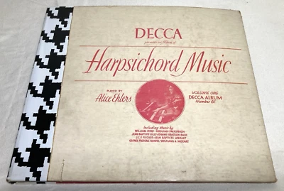 Alice Ehlers—Decca Presents An Album Of Harpsichord Music—2x10" 78 Set 61 READ! - Image 1 of 4