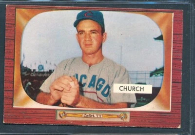 1955 Bowman #273: BUBBA CHURCH Chicago Cubs HIGH # SP ~ EX - Image 1 of 2
