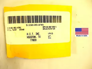 Threaded Drill Bits, Size 1/4", 1/4"-28 Thread, OAL 2-7/16", HSS,12 pcs, New. - Picture 1 of 1