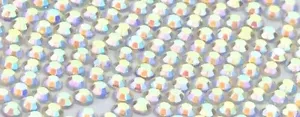 Crystal AB SS12 Preciosa Crystals Extra Chaton Roses Flatback Rhinestone 144pc - Picture 1 of 3