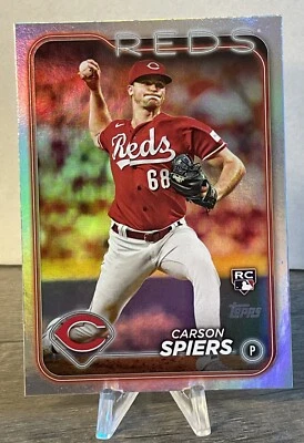 2024 Topps Series 2 Carson Spiers Rainbow Foil Rookie Card #365 - Image 1 of 2