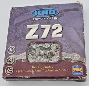 Cadena Bicicleta KMC Z72 18, 21, 24 Velocidades Touring, MTB, Carrera NUEVA EN CAJA - Imagen 1 de 5