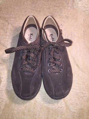 Zapatilla deportiva Keds Oxford marrón con gamuza azul bebé mujer con cordones EE. UU. 7,5 UE 38 EXCELENTE Foto 1 de 4