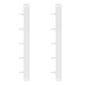42 in. x 0.2 in. x 5 in. Heavy Duty White Steel Landscape Edging 2-Pack for Land - Picture 1 of 8