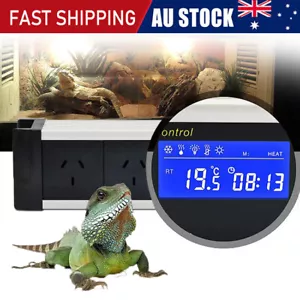 LCD Reptile Aquarium Digital Day/Night Timer Temperature Thermostat Controller - Picture 1 of 14