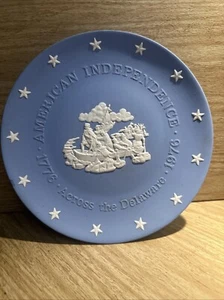 Wedgewood Blue Jasper American Independence Declaration 1976 Plate Delaware - Picture 1 of 9