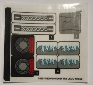 Set fogli adesivi LEGO 76169 Thor Mech armatura super eroi Avengers - Foto 1 di 1