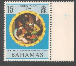 Bahamas #312 (A35) VF MNH - 1970 15c Adoration of the Shepherds, School Seville - Picture 1 of 1
