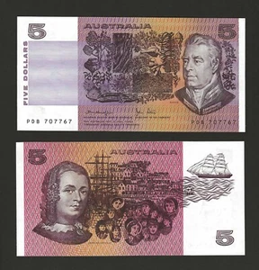 AUSTRALIA 5 Dollars 1979, P-44c, Knight / Stone Signatures, Pack Fresh UNC Grade - Picture 1 of 1