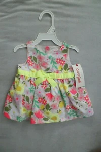 Nuevo con etiquetas Vestido Floral Baby Cat & Jack Talla 0-3 Meses, ¡MUY LINDO, ENVÍO GRATUITO! - Imagen 1 de 6