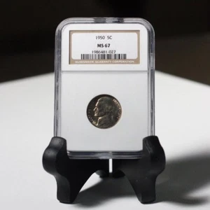 1950 Jefferson Nickel NGC MS67 ***Rev Tye's Coin Stache*** #1027 - Bild 1 von 4