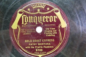 Patsy Montana & Prairie Ramblers - CONQUEROR 8709 - Gold Coast Express - Picture 1 of 2