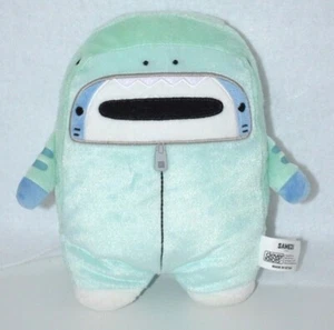 SAMEZU 8 Zoll Kostüm Plüschwal als Tigerhai aquagrün Stofftier NEU Etikett - Bild 1 von 5