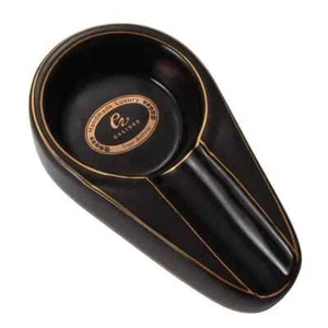 Zigarrenaschenbecher Keramik Aschenbecher für Zigarren Outdoor Zigarren Aschenbecher Zubehör (schwarz - Bild 1 von 7