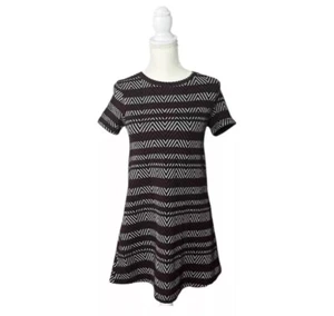 Zara Trafaluc Short Sleeve Geometric Print T-Shirt Dress Summer Wear US Size S - Picture 1 of 6