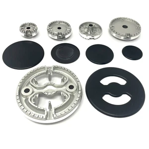 Ariston hotpoint indesit kit bruciatori 4 fuochi + tripla corona opachi - Imagen 1 de 1