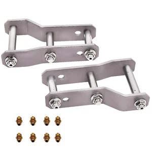 2" inch 45-48mm Rear Extended Greasable Shackles For Ford Ranger BT50 2012-on - Picture 1 of 11