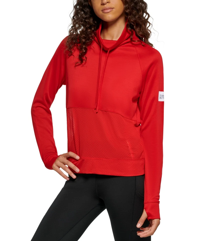 Blusa Tommy Hilfiger Sport feminina ativa gola alta malha contraste XS - Imagem 1 de 1