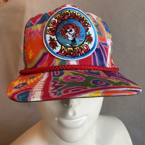 GRATEFUL DEAD LOGO BRIGHT COLORFUL SAN SUN SNAPBACK HAT - Picture 1 of 9