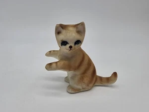 Miniatur Bone China stehende orange Tabby Katze Figur (B1) - Bild 1 von 9