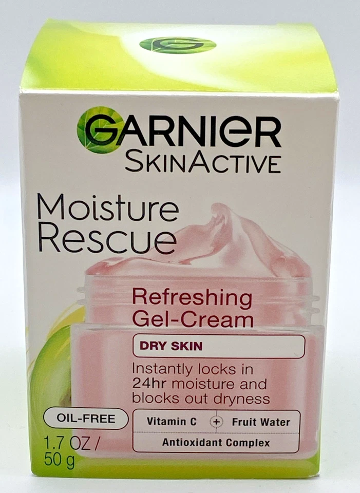 Garnier Skin Active Moisture Rescue Refreshing Gel Cream Dry Face Oil Free 1.7oz - Image 1 of 4