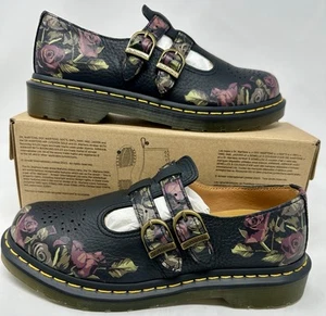 DR. MARTENS 8065 DECAYED ROSES NAPPA MARY JANE SHOES MSRP$190 Size 8 - Picture 1 of 6